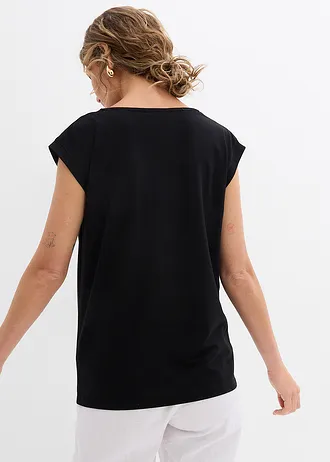 Shirt van een zachte viscosemix • zwart • bonprix online shop