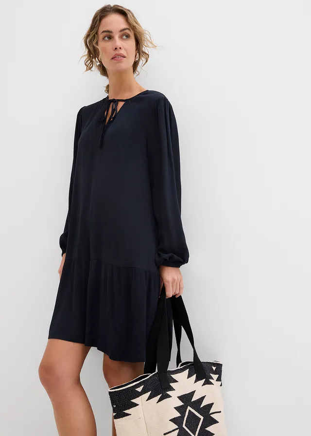 Tuniekjurk van soepele viscose • zwart • product-page.page-title-suffix