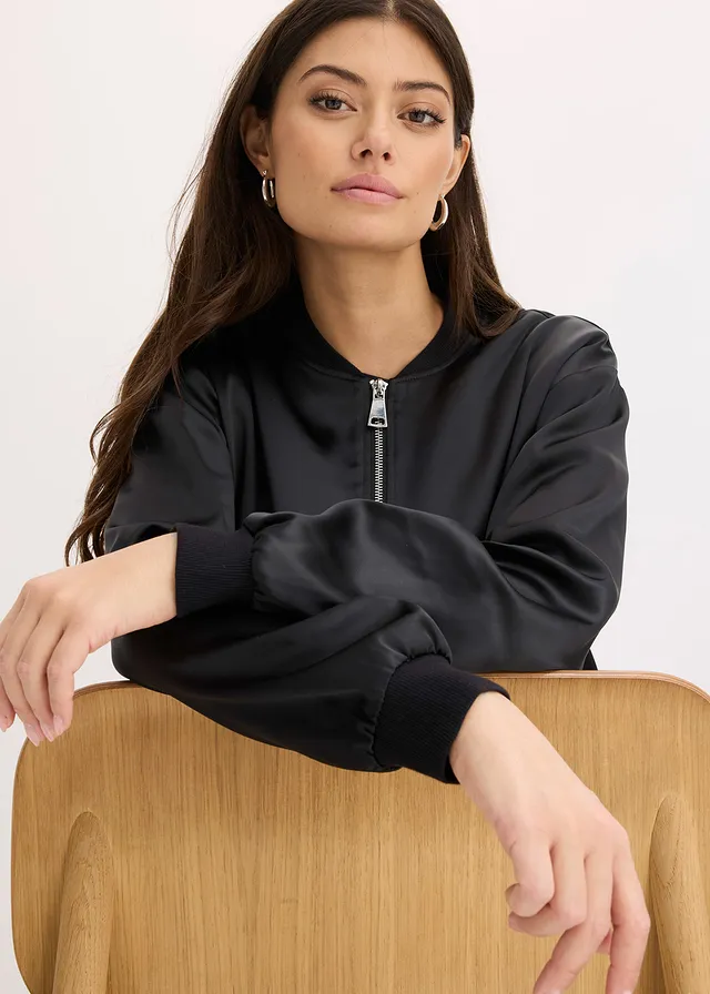 Blouson en satin • noir • product-page.page-title-suffix
