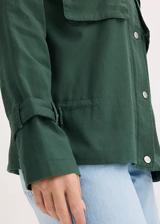 Bomber van puur katoen • schaduwgroen • bonprix online shop