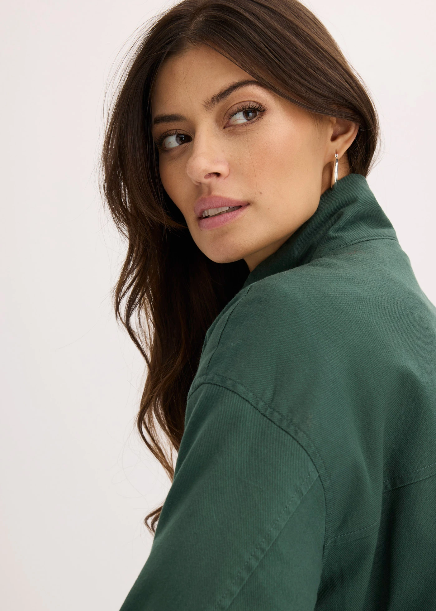 Bomber van puur katoen • schaduwgroen • bonprix online shop