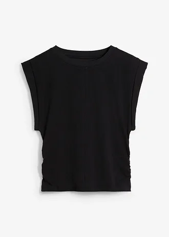 T-shirt 100% coton, Couleur: noir
