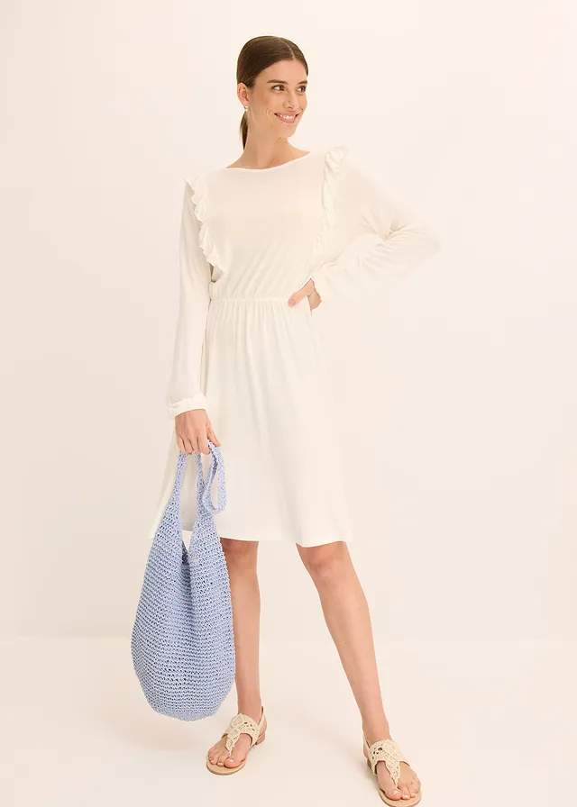 Rieten shopper gletsjerblauw