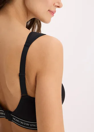 Sport bh, met gemiddelde steun • zwart • bonprix online shop
