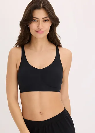 Soutien-gorge Feel Comfort rembourré, sans armatures, découpes laser, Jelly Gel • noir • Boutique bonprix