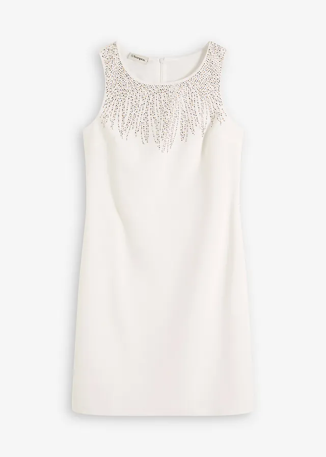 Púzdrové šaty so štrasovým zdobením