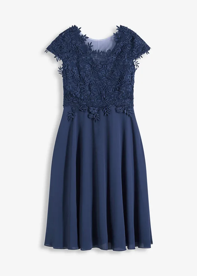 Robe midi en tulle délicat avec dentelle