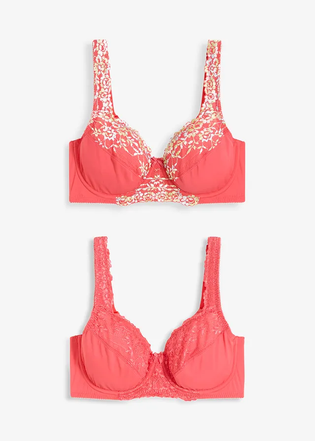 Sutien cu armătură cu dantelă filigrană (set/2 buc.)