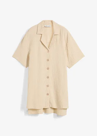 Chemisier en gaze de coton • sable clair • Boutique bonprix