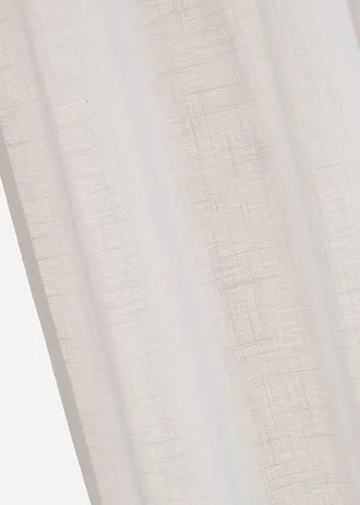 Gordijn met structuur (1 stuk), Kleur: wit