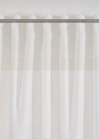 Voilage texturé (1 pce), aussi en extra long • blanc • Boutique bonprix