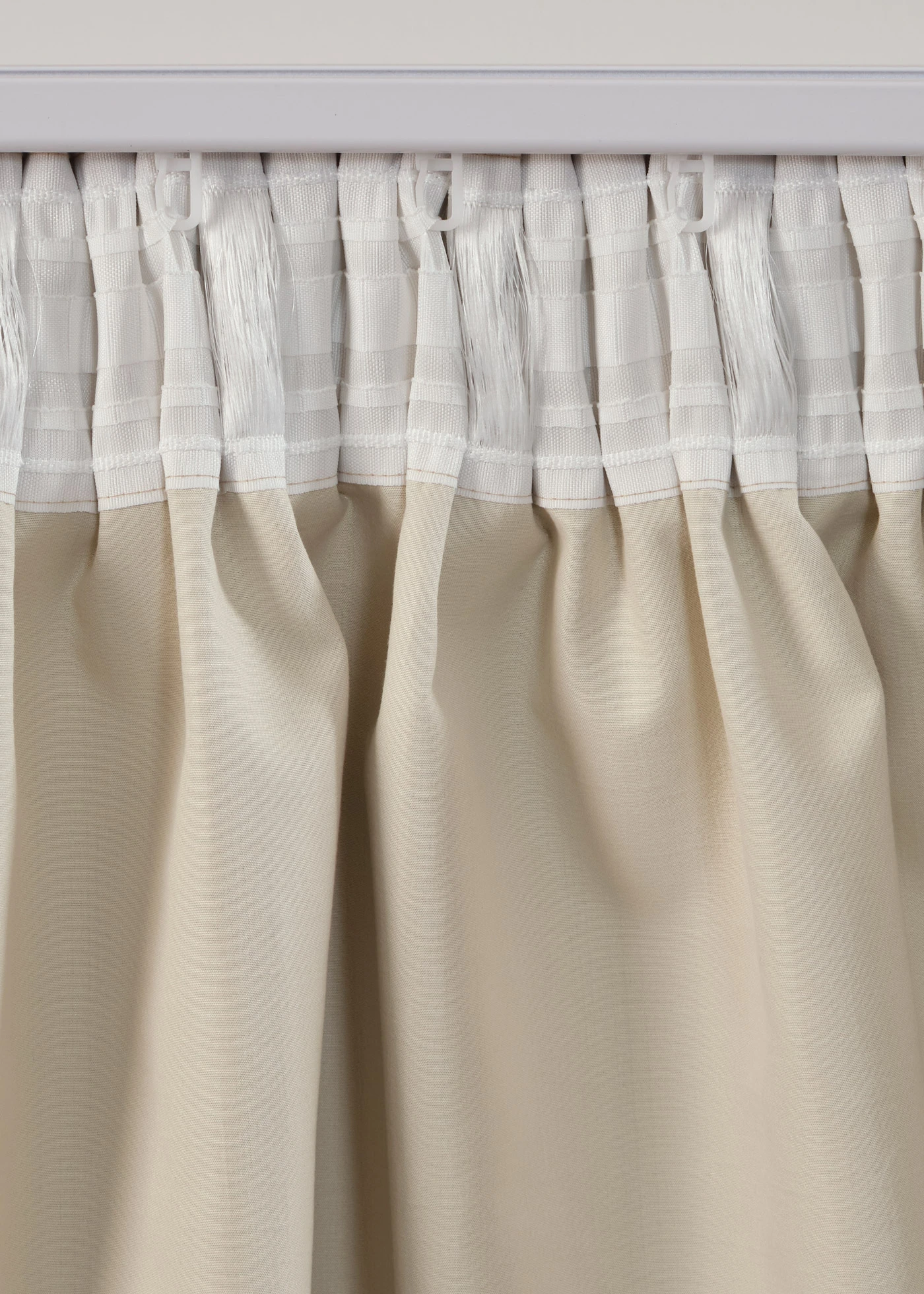 Verduisteringsgordijn met structuur en achterkant in dezelfde kleur (1 stuk) • beige • bonprix online shop
