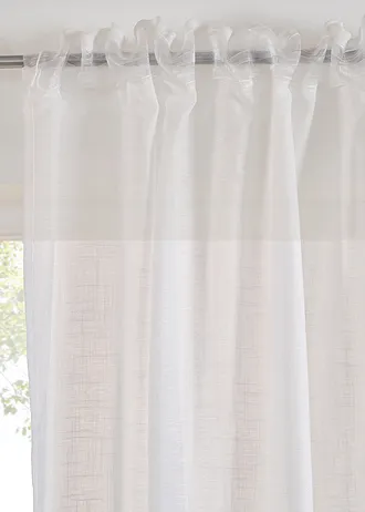 Gordijn met structuur (1 stuk) • wit • bonprix online shop