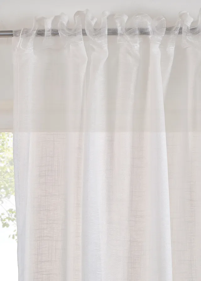 Voilage texturé (1 pce), aussi en extra long • blanc • product-page.page-title-suffix