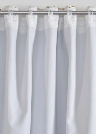 Rideau occultant toucher velours à imprimé brillant (1 pce) • crème-doré • Boutique bonprix