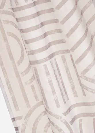 Voilage à imprimé graphique (1 pce) • taupe • Boutique bonprix