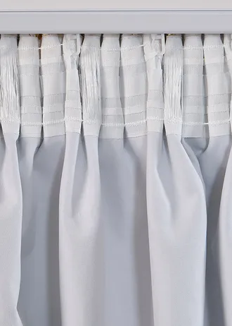 Rideau occultant toucher velours à imprimé brillant (1 pce), aussi en XXL • crème/doré • Boutique bonprix