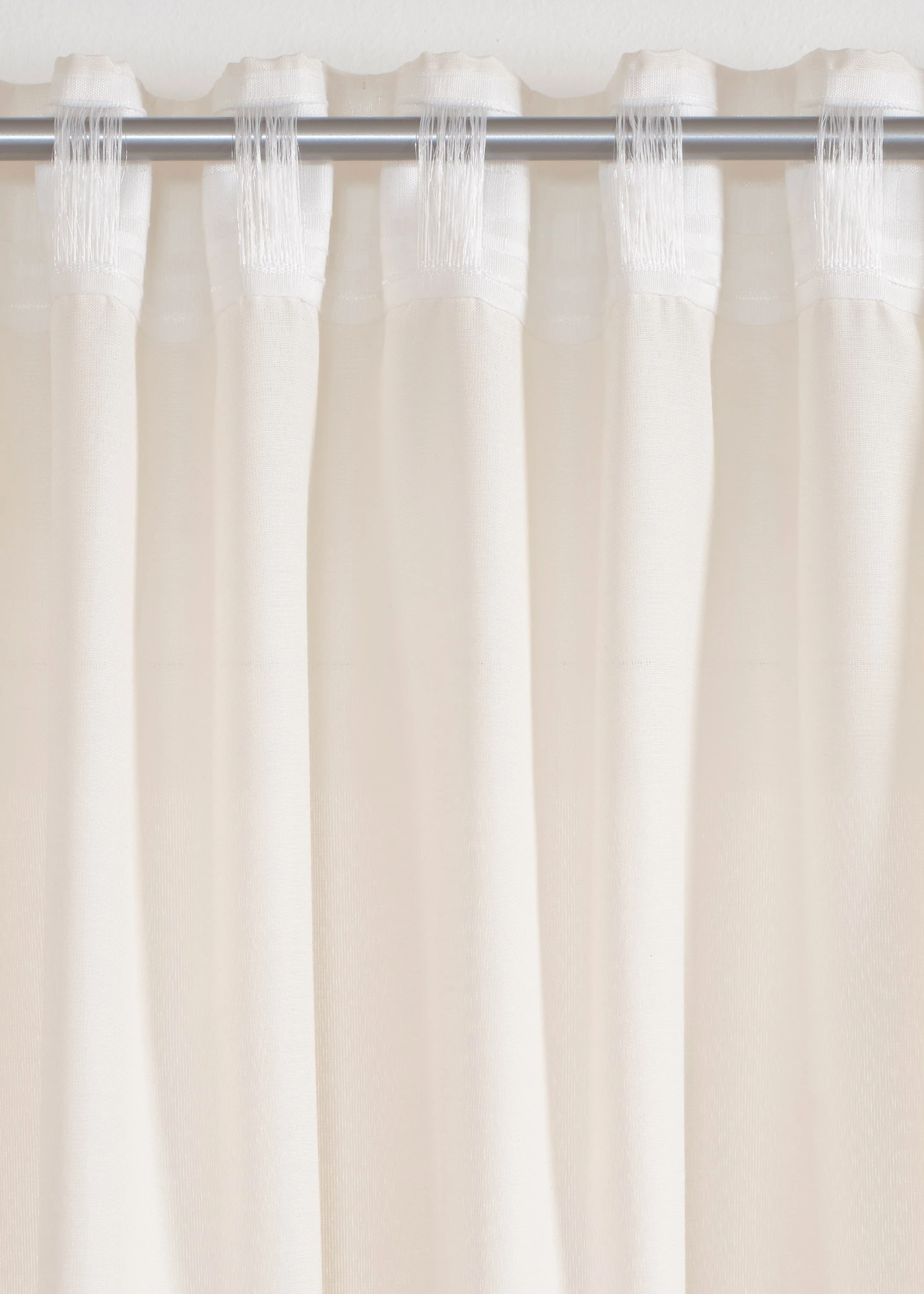 Gordijn in linnenlook met gerecycled polyester (1 stuk) • crème • bonprix online shop