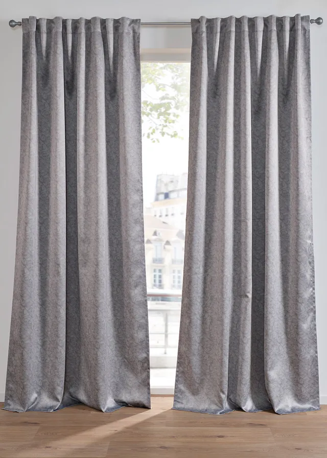 Zateľmňujúci záves s recyklovaným polyesterom a potlačou (1 ks)