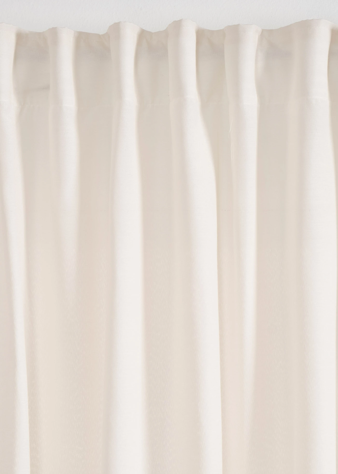 Gordijn in linnenlook met gerecycled polyester (1 stuk) • crème • bonprix online shop