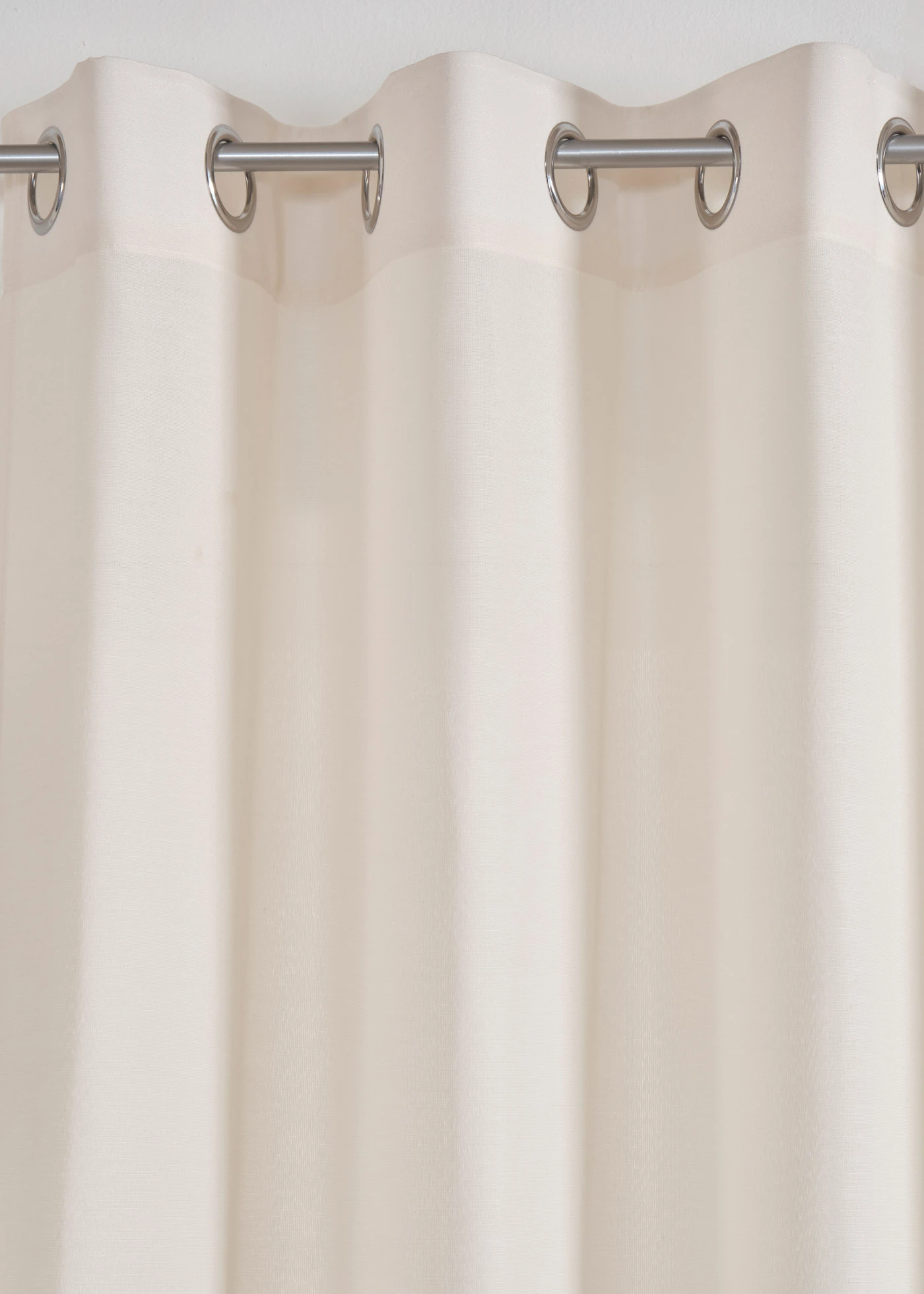 Gordijn in linnenlook met gerecycled polyester (1 stuk) • crème • bonprix online shop