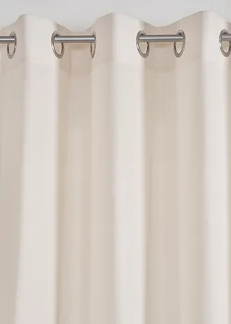 Gordijn in linnenlook met gerecycled polyester (1 stuk) • crème • bonprix online shop