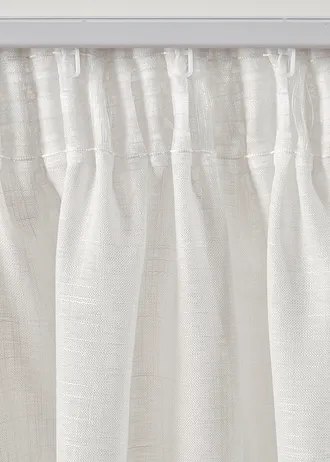Gordijn met structuur, ook verkrijgbaar in extra lang (1 stuk) • wit • bonprix online shop