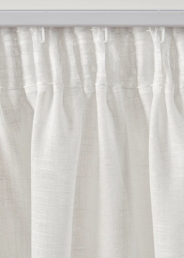 Voilage texturé (1 pce), aussi en extra long • blanc • product-page.page-title-suffix
