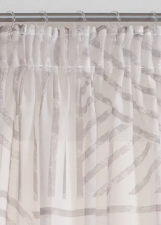 Voilage à imprimé graphique (1 pce) • taupe • Boutique bonprix