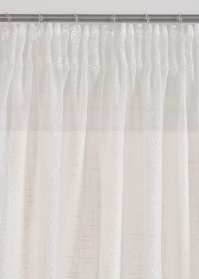 Voilage texturé (1 pce), aussi en extra long • blanc • product-page.page-title-suffix