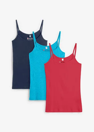 Top met spaghettibandjes (set van 3)