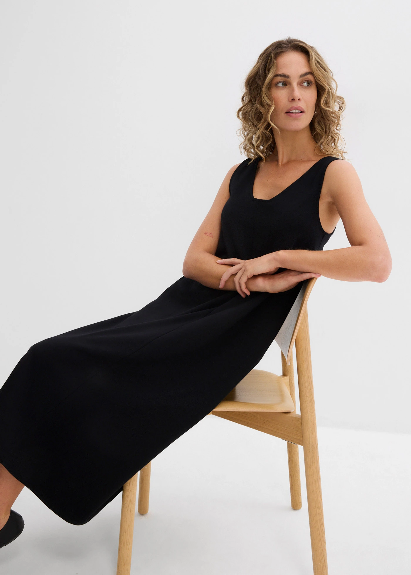 Žerzejové šaty z čisté organické bavlny • černá • bonprix obchod