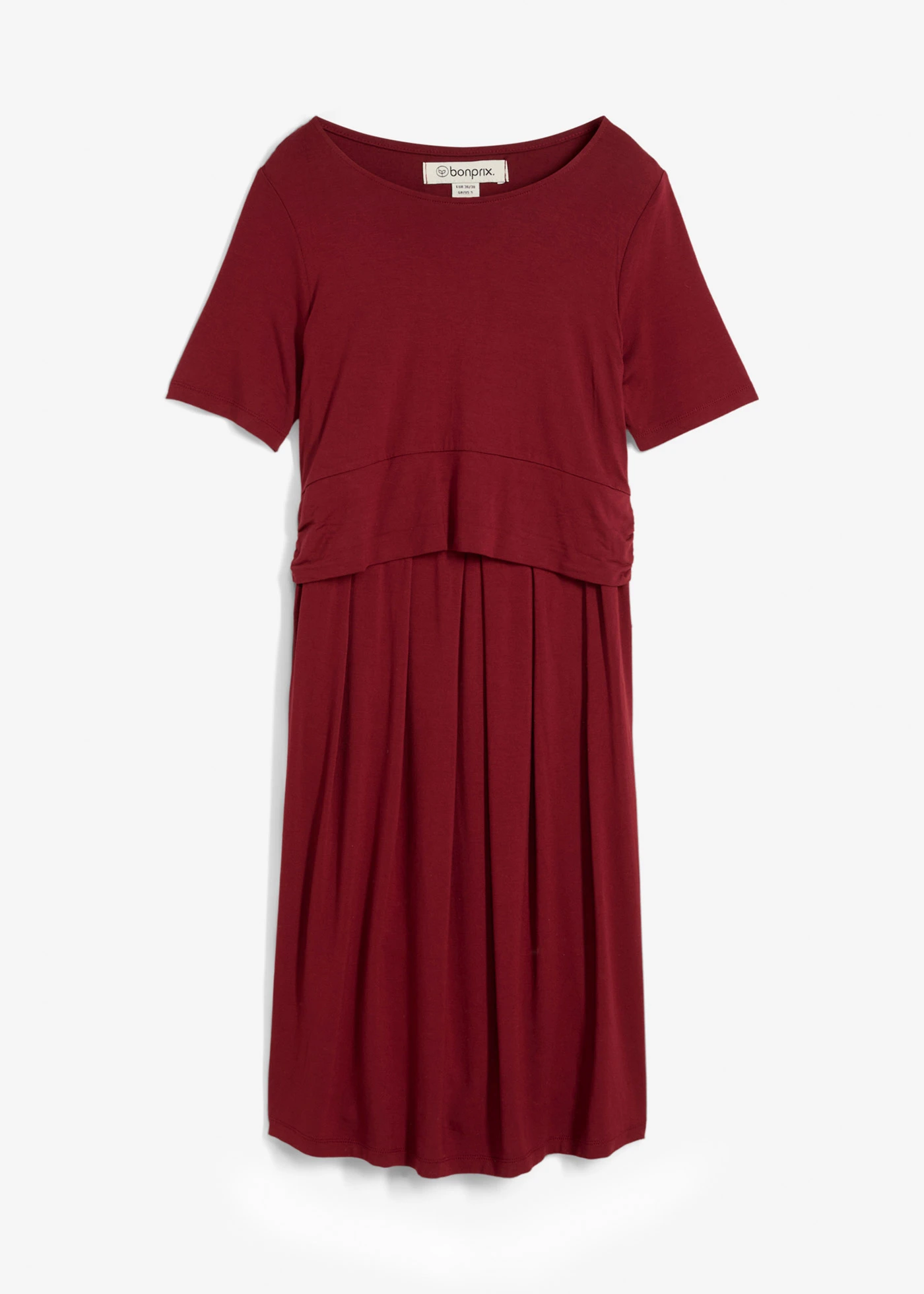 Rochie de gravide 2 în 1 cu funcție discretă de alăptare, din viscoză • grena • magazin bonprix