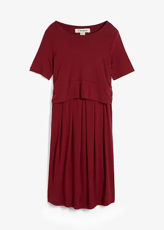 Robe de grossesse 2en1 en viscose, fonction allaitement discrète