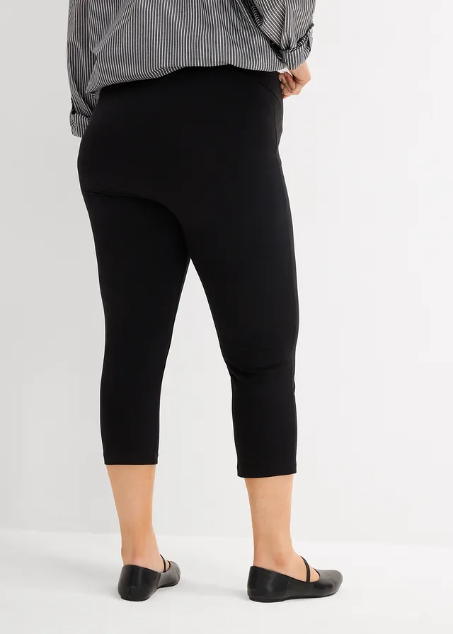 Zwangerschapslegging capri (set van 2), Kleur: zwart/ rookgrijs