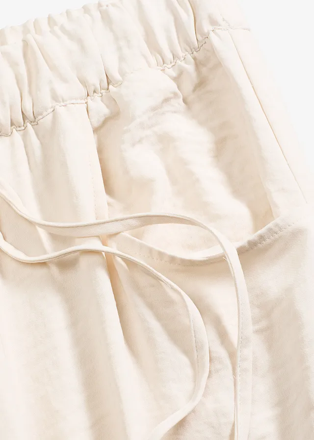 Pantalon large en crêpe léger • beige naturel • product-page.page-title-suffix