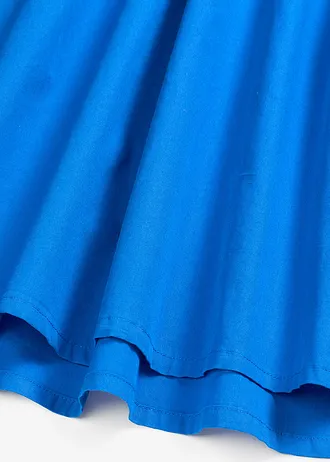 Jersey jurk van een materiaalmix • gletsjerblauw • bonprix online shop