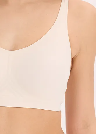 Sutien Feel Comfort Lasercut căptușit, fără armătură cu jelly glue • bej nisipiu • magazin bonprix