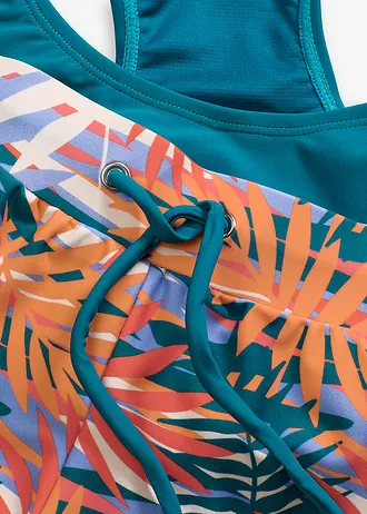 Bikini bustier (2 części) • morski turkusowy/kolorowy • sklep bonprix
