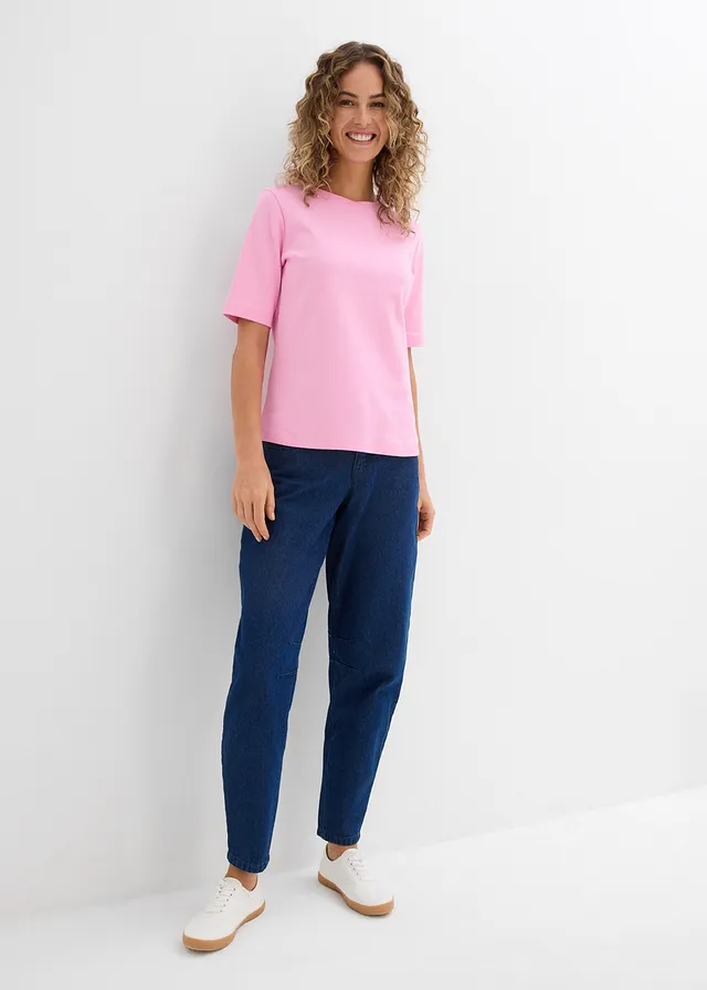 T-shirt van puur biologisch katoen, Kleur: roze
