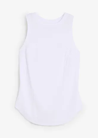 Tanktop met siernaden • wit • bonprix online shop