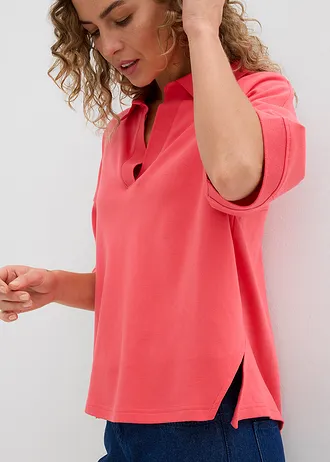 Poloshirt van biologisch katoen • paradijspink • bonprix online shop
