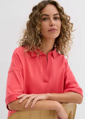 Poloshirt van biologisch katoen • paradijspink • bonprix online shop