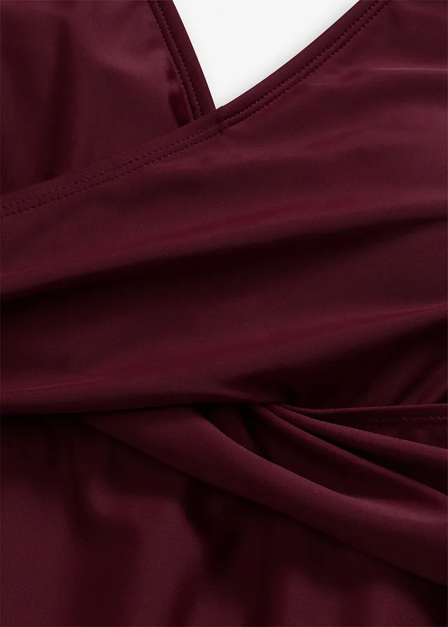 Tankini long (ens. 2 pces) à encolure V • rouge érable • product-page.page-title-suffix