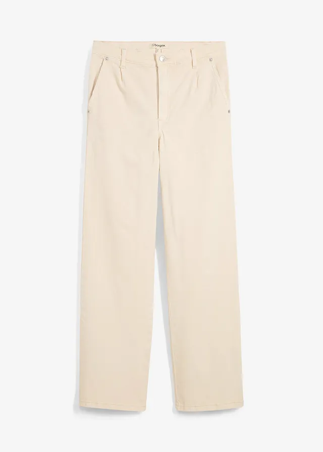Blugi Straight High Waist, Low Stretch