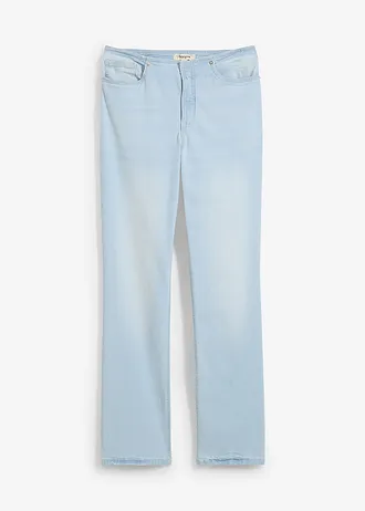 Straight jeans, mid waist • ijsblauw denim used • bonprix online shop