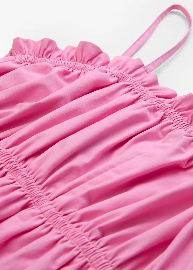 Jurk met spaghettibandjes van biologisch katoen • roze • product-page.page-title-suffix