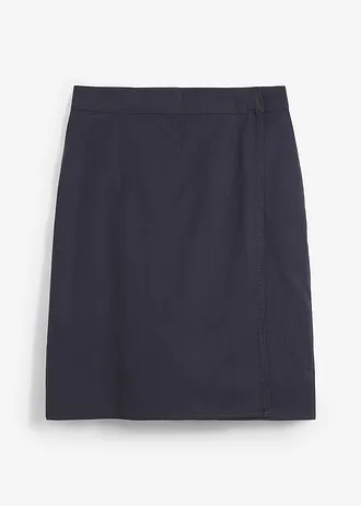 Minirok van twill, Kleur: nachtblauw