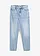 Mom jeans, high waist, low stretch cropped, Kleur: ijsblauw denim used