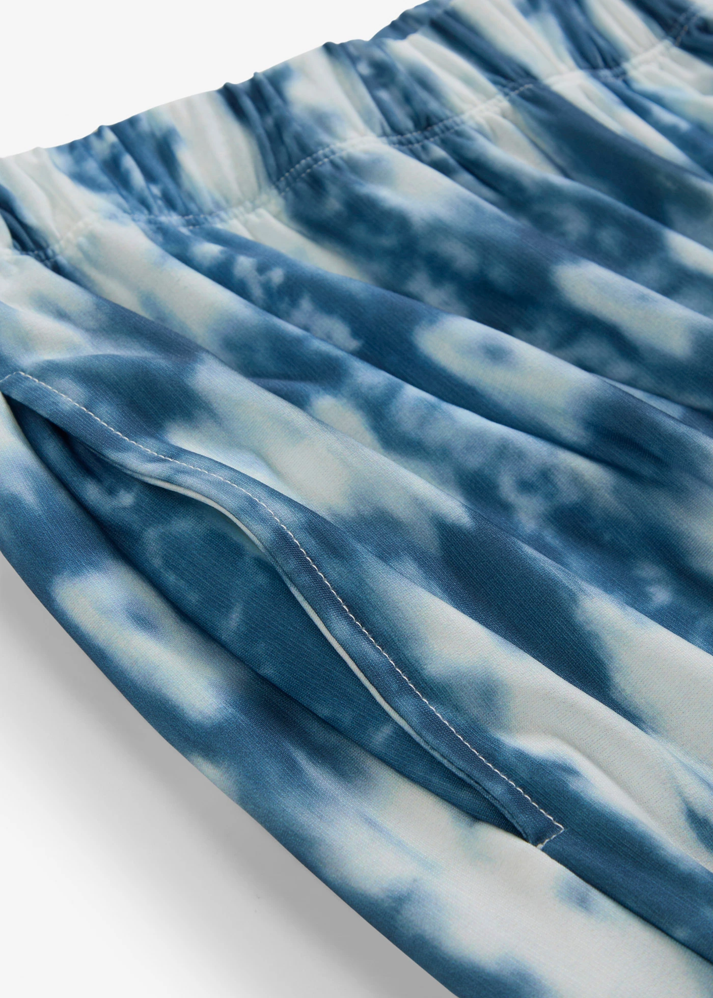 Wijde broek • blauw batik gedessineerd • bonprix online shop